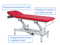 Elektrické vyšetřovací a rehabilitační lehátko GE2 (dvoudílné)
